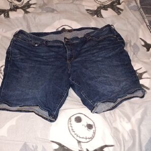 Torrid Dark Blue Jean Shorts